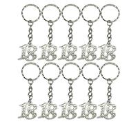 PuntoCasaStore Lot de 10 porte-clés avec pendentif numéro 18 ans pour anniversaire, dix-huitième 7,3 cm, argent