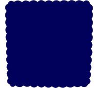 PuntoCasaStore Lot de 50 voiles de fées en tulle organza voiles, bonbonnières, 24 x 24 cm, cadre émerré, bricolage dragées, bleu