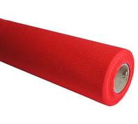 PuntoCasaStore Rouleau TNT de 80 cm x 20 mètres - Nappe jetable couverture intérieure extérieure tables festivals cérémonies événements fleurite (rouge, 80)
