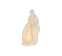 PuntoCasaStore Sainte Famille Nativité Nativité en porcelaine Noël 2025 Décoration religieuse maison Bureau Symbole Foi Tradition Idée Cadeau Figurines (Sainte Famille 10 x 13 x H 20 cm)