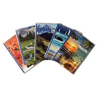 Puntofotoidee CLEAR_1319/20 Lot de 5 albums à pochettes 13 x 19 cm pour 200 photos (40 cadres) avec mémo, couverture souple personnalisable, albumino photo, gain place, 19/20 cm, Transparent