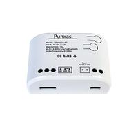 Punxasl Mini Module de Commutation Wi-Fi Intelligent Volet Roulant Connecté, Magasins de Rideau Commutateur WiFi, 1 Canaux USB 5V AC/DC 7-32V Minuterie Intelligente Moteur Mural