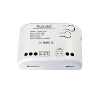 Punxasl Zigbee3.0 Commutateur de relais intelligent, 5V/AC 85-250V ouvre-porte de garage compatible avec Sonoff Zigbee Bridge/Tuya Hub/Samsung SmartThings Hub et Amazon Echo directement