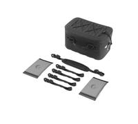 Punxdda Sacoche Cavaliere Moto pour BMW pour Adventure Sacoche Latérale pour Moto Étanche, Résistante Aux Collisions(Black-2Pieces)