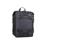 Punxdda Sacoche Cavaliere Moto Sac À Dos Multifonction Étanche pour Moto, Sacoche Arrière 10 L, 20 L, 30 L(30L Black)