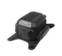 Punxdda Sacoche Cavaliere Moto Sacoche De Réservoir Moto Universelle Et Étanche 15 À 18 L Compatible avec La Plupart des Sacs Dos Rigides en EVA pour Motos(Carbon Black)