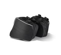 Punxdda Sacoche Cavaliere Moto Sacoches Rigides pour Moto Kawasaki, Versys, 1000, 650, 28 L, Sacs Intérieurs pour Selle, Sacs De Bagages(with Logo)