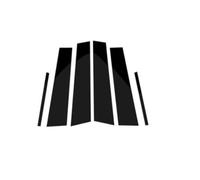 Puoersh Garnitures de Pilier Fenêtre de Voiture pour Buick Lacrosse 2010-2016, Autocollant de Protection Noir Brillant pour Montants de Porte et fenêtre