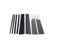 Puoersh Garnitures de Pilier Fenêtre de Voiture pour Toyota Land Cruiser Prado J120 2003-2009, Lot de 8 Autocollants Noirs Brillants pour Montants de Porte et fenêtres