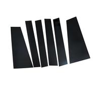 Puoersh Garnitures de Pilier Fenêtre de Voiture pour Toyota Sienna 2021-2024, Lot de 6 Autocollants Noirs Brillants pour Montants de Porte et de fenêtre