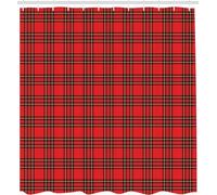 PUOJIEAT Rideau de Douche à Carreaux, Rideau de Bain Grille Géométrique 3D Rideaux de Douche en Polyester, Imperméable, Lavable en Machine, avec 8 Crochets, 150 x 180 cm 3235-ZU