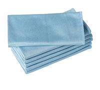 Puomue Lot de 6 chiffons de nettoyage en microfibre pour verre, sans traces, non pelucheux et absorbants, 40,6 x 40,6 cm, parfaits pour nettoyer les miroirs, le verre, les écrans, les fenêtres, les
