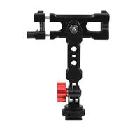 Puooifrty 1 de bouche de démarrage à froid multifonction, clip de téléphone rotatif, support de téléphone horizontal vertical pour moniteur de caméra en alliage d'aluminium