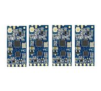 Puooifrty -12 433 MHz SI4463 Module de Port série sans 1000 m Remplace Bluetooth HC12 4 pièces en Plastique