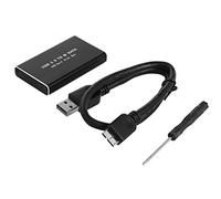 Puooifrty Boîtier de disque dur externe MSATA vers USB 3.0 SSD pour SSD MSATA 30 x 50 mm 30 x 30 mm