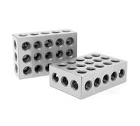 Puooifrty Fraiseuse à tampon parallèle à 23 trous, étau à tampon parallèle, bloc de contour plat, outil de fraisage du bois