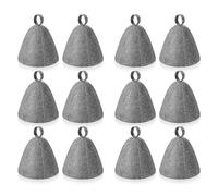 Puooifrty Lot de 12 bonnets de sauna en feutre - Protection de la tête - Bonnets absorbants pour sauna, douche, salle de bain, bain à vapeur - Accessoires