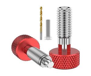 Puooifrty Lot de 4 goupilles de fermeture avec moletées en acier inoxydable, goupilles de fermeture M6 pour un facile et une utilisation facile dans la boîte à outils roulante.