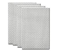 Puooifrty Lot de 4 paquets de feuilles grillagées - 20 mailles - 210 x 300 mm