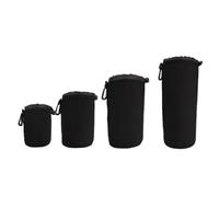Puooifrty Lot de 4 pour objectif d'appareil photo S/M/L/XL - Sac pour objectif d'appareil photo - Sac de bâche - Accessoires pour appareil photo