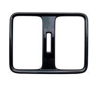 Puooifrty Pour Vezel -V 2021 2022 IntéRieur Voiture Noir Brillant SièGe ArrièRe Climatisation éVent Couverture Garniture DéCoration