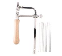 Puooifrty Scie Professionnelle Ajustable Arc Bois Manche de Cadre de Scie Outils de Main Cadre de Scie Bijoutier