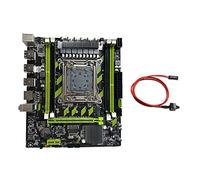 Puooifrty X79G Carte mère + câble de commutation LGA2011 4 x DDR3 RECC RAM Slot M.2 NVME PCIE X16 6XUSB2.0 SATA3.0 Carte mère serveur
