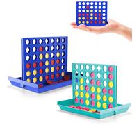 Pup Go 4 en Ligne Format Poche-2 Pack pour Enfants de 3+ Ans, Jeu de Voyage Parfait pour Enfants, Jouet Éducatif Classique,Idéal pour Voiture & Avion, Jeu de Stratégie Portable pour 2 Joueurs