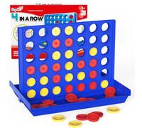 Pup Go Jeu de Société 4 en Ligne Format Standard pour Enfants 3+ Ans, Cadeau Noel pour Fille Garcon, Jeux de Plateau Stratégie, Famille Éducatif, Voyage Portable avec 6 Jetons de Rechange