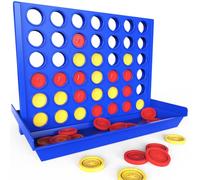 Pup Go Jeu de Société 4 en Ligne Format Standard pour Enfants 3+ Ans, Cadeau Noel pour Garçons Filles, Jeux de Plateau Stratégie pour Adultes, Voyage Portable avec 6 Jetons de Rechange