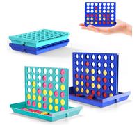 Pup Go Jeu de Société 4 en Ligne pour Enfants de 3+ Ans, Jeux de Voyage | 2 Pack Jouet Éducatif Classique, Jeux de Poche, Idéal pour Voiture & Avion, Jeu de Stratégie Portable pour 2 Joueurs