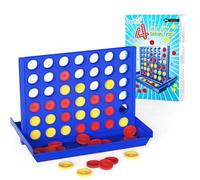 Pup Go jeux de société 4 en Ligne pour Enfants de 3+ Ans, Jeu de Voyage Parfait, Idéal pour Voiture & Avion. Jeu de Stratégie Éducatif Portable pour 2 Joueurs, Design Pliable avec 6 Jetons de Rechange