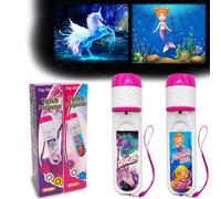 Pup Go Pack de 2 Torches et Projecteurs Sirènes & Licornes Magiques | Sirènes & Licornes, Jouets Féeriques pour Filles, Lampe Torche Rose, Cadeau Scientifiques Éducatif Contes pour Enfants 3+