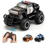Pup Go Voiture de Police Télécommandée pour Enfants, Mini Voiture de Course | Rapide et Sensible pour Garçons de 3 À 7 Ans, Jouet Turque RC Solide, Meilleur Cadeau pour Anniversaire (Noir)