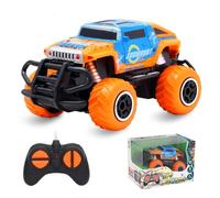 Pup Go Voiture Télécommandée pour Enfants, Solide, Rapide et Sensible pour Garçons de 3 À 7 Ans, Jouet Turque RC pour Tout-Petit, Petite Voiture de Course, Meilleur Cadeau pour Anniversaire(Orange)