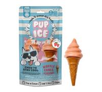 Pup Ice Waffle Cones Friandises pour chien, parfum fraise, Chew to Stay Cool, 110 g