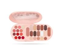 Pupa Make My Day Plus Blush, rouge à lèvres, gloss, fard à paupières, anti-cernes et surligneur - 29 pièces pour le visage, les yeux et les lèvres, parfait pour la maison ou les voyages - 3 variantes