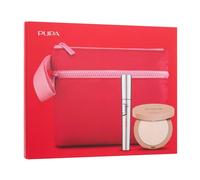 Pupa Milano Mascara Vamp! 100 Extra Black 9 ml et Illuminant Compact Visage 7,5 g