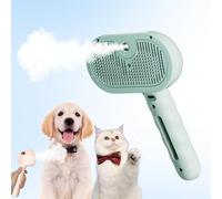 Pupella Steam Brush Chien, Steambrush - Dites Adieu Aux Poils Et Offrez Un Massage Bien-être à Votre Animal, Steam Brush Dog Cat, Brosse à Vapeur, élimine 95% Des Poils Morts (Vert)