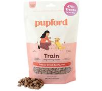 Pupford Friandises d'entraînement au gel séchées pour chiens et chiots, plus de 475 piqûres de trois ingrédients (foie de boeuf, 4 oz)