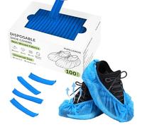 PUPILLEMON 50/100/200 Pièces Surchaussures Jetables en Non Tissé(Bleu 200)