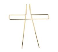 Pupitre à clip en métal pour partitions, guitare, violon, violoncelle - Tourne-page en acier inoxydable avec prise en main sûre (Doré)