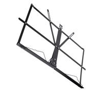 Pupitre à Musique de Table Pliable Portable Noir en Fer | Support Réglable, Angle de Lecture Confortable, sans Bavure, pour Partitions et Livres