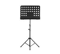 Pupitre à musique portable en métal, instruments de musique détachables for piano, violon, guitare, partitions, accessoires pour Bureau(Black)