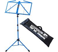 Pupitre à partitions de musique « MUS3BL » de Keepdrum - Couleur bleue - Vendu avec sa sacoche de transport