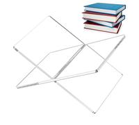 Pupitre acrylique en forme de X - Support fonctionnel avec arrondis pour recettes, Bibles, de, | Présentoir transparent pour art, lecture dans la cuisine, bureau