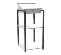 Pupitre avec caisson écritoire 2 étagères à patins 150 kg - 820008487