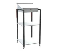 Pupitre avec caisson écritoire 2 étagères à roulettes 150 kg - 820005969