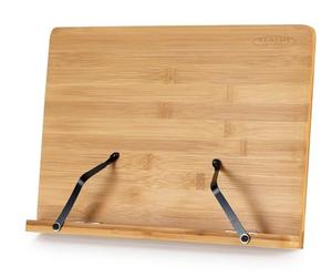 Pupitre Classic Cantabile TSW-50S Bambou - Surface 33,3x22,3 cm - Support pour livre, smartphone, tablette - Inclinaison réglable sur 5 positions.