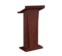 Pupitre d'accueil en Bois, Pupitre d'accueil À roulettes, Petit Bureau d'accueil, Pupitre d'accueil Portable, Pupitre De Conférence en Bois pour Églises(Brown)